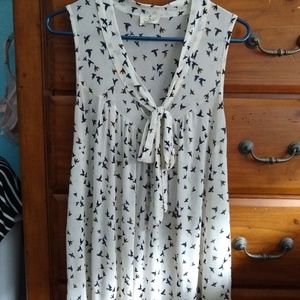 Ember White Flowy Sleeveless Blouse